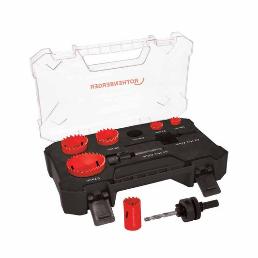 Rothenberger Plumbers Holesaw Set of 9 Piece 114202R