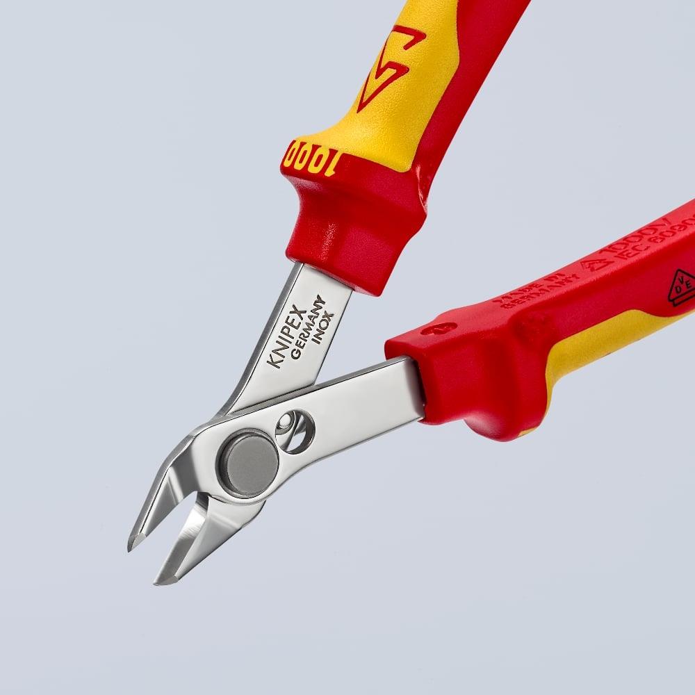 Knipex 125mm VDE Insulated Electronic Super Knips with Multi-Component Grips 78 06 125 SB