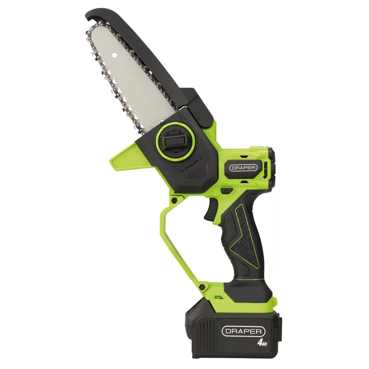 Draper 18DG01 18V Brushless Mini Pruner Saw 145mm Cutting Capacity with 4.0Ah Battery & Charger 31872