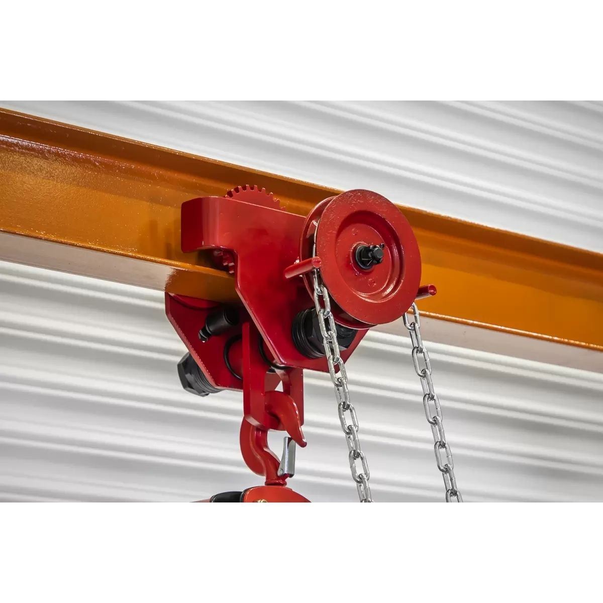 Sealey SG1000KITG Portable Gantry Crane Adjustable 1 Tonne with Geared Trolley Combo