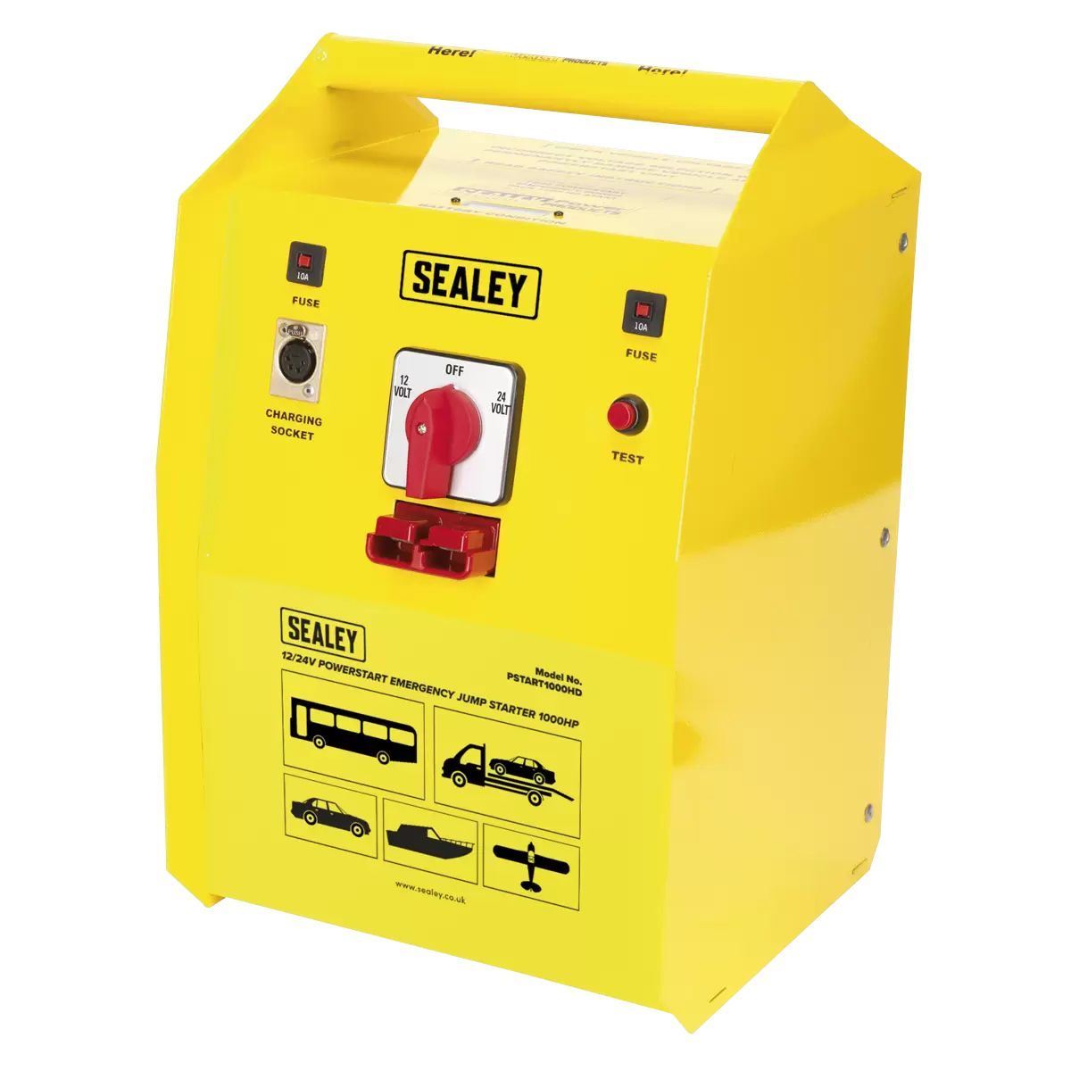 Sealey PSTART1000HD 12/24V PowerStart Emergency Jump Starter 1000hp