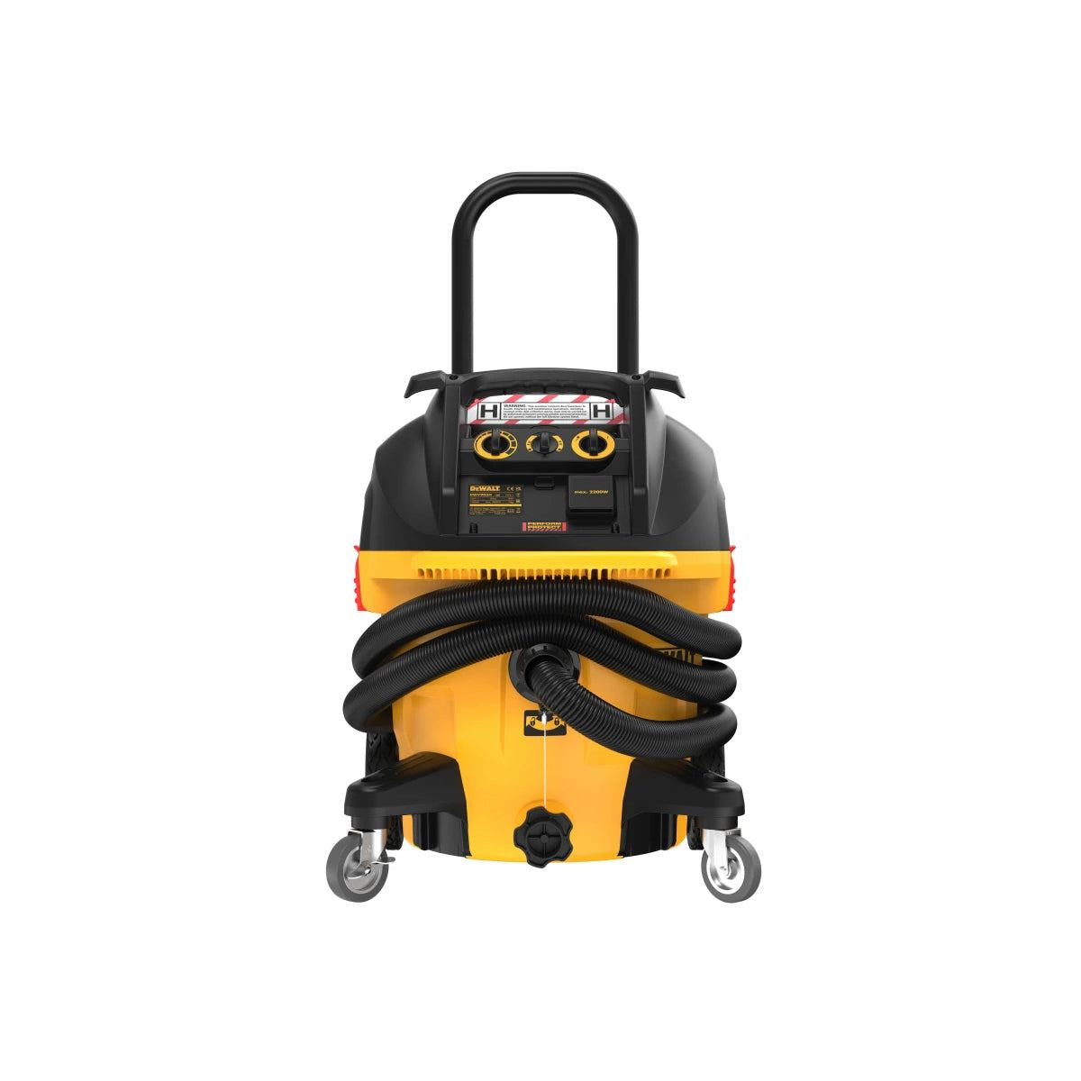 Dewalt DWV905HL H-Class Dust Extractor 38 litre 1400W/110V High-Power Vacuum for Safe Dust Collection