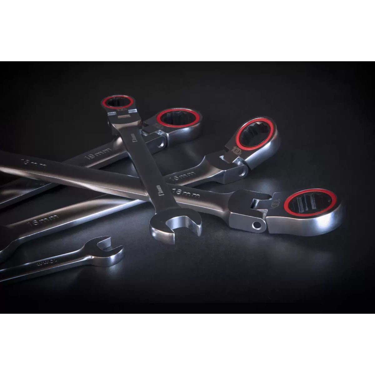 Sealey AK63942 Ratchet Combination Spanner Set 12pc