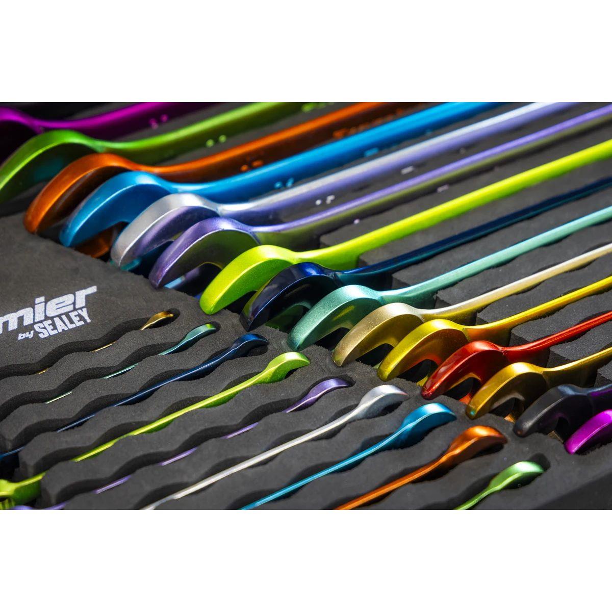 Sealey AK63268 Premier Multi-Coloured Combination Spanner Set 25pc