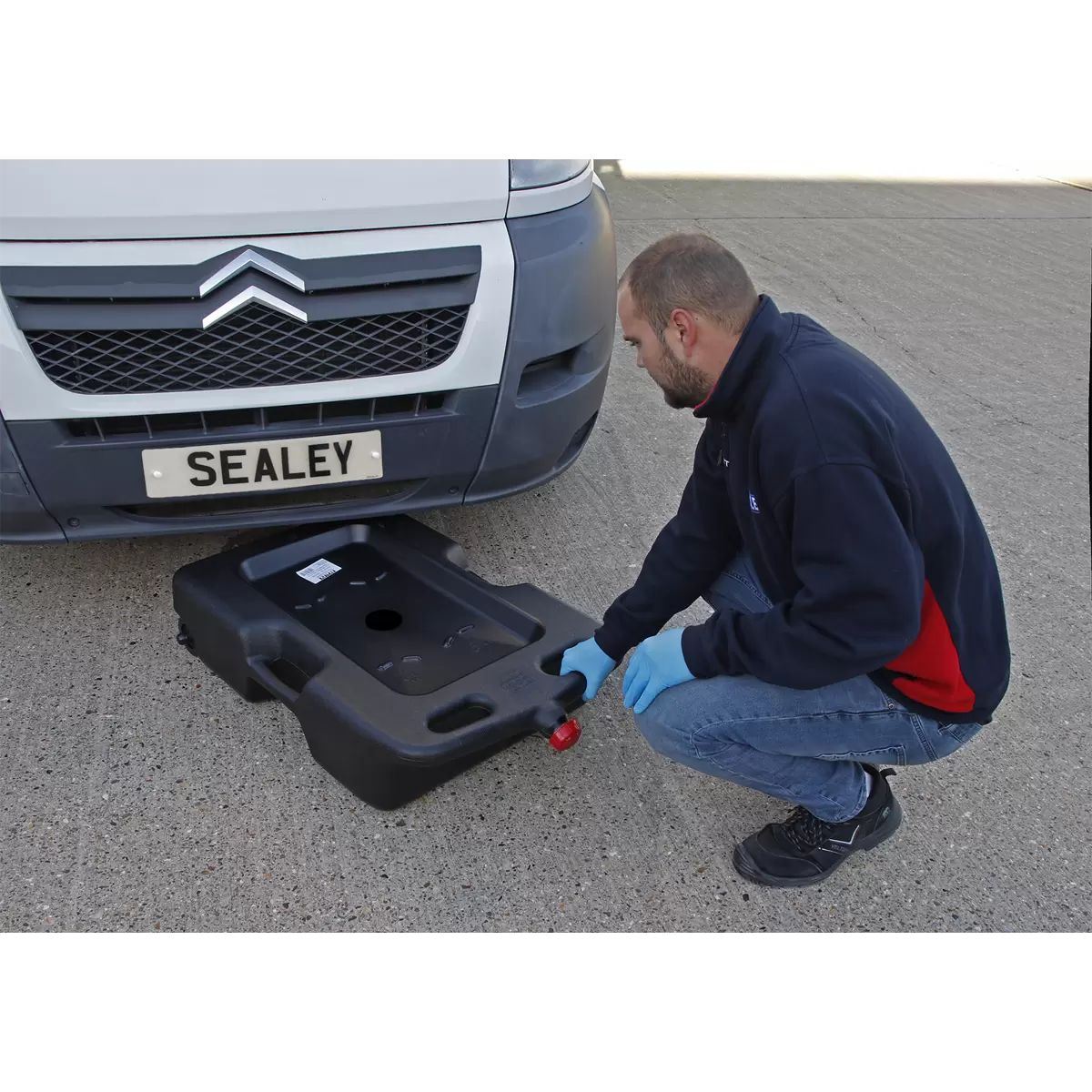 Sealey DRP09 54L Wheeled Oil/Fluid Drain & Recycling Container