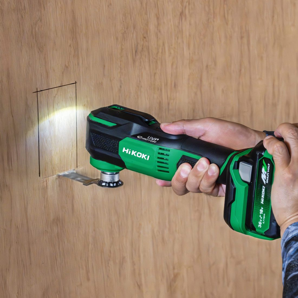 HiKOKI CV18DMAW2Z 18V Brushless Starlock Max Multi Tool Body Only with Case