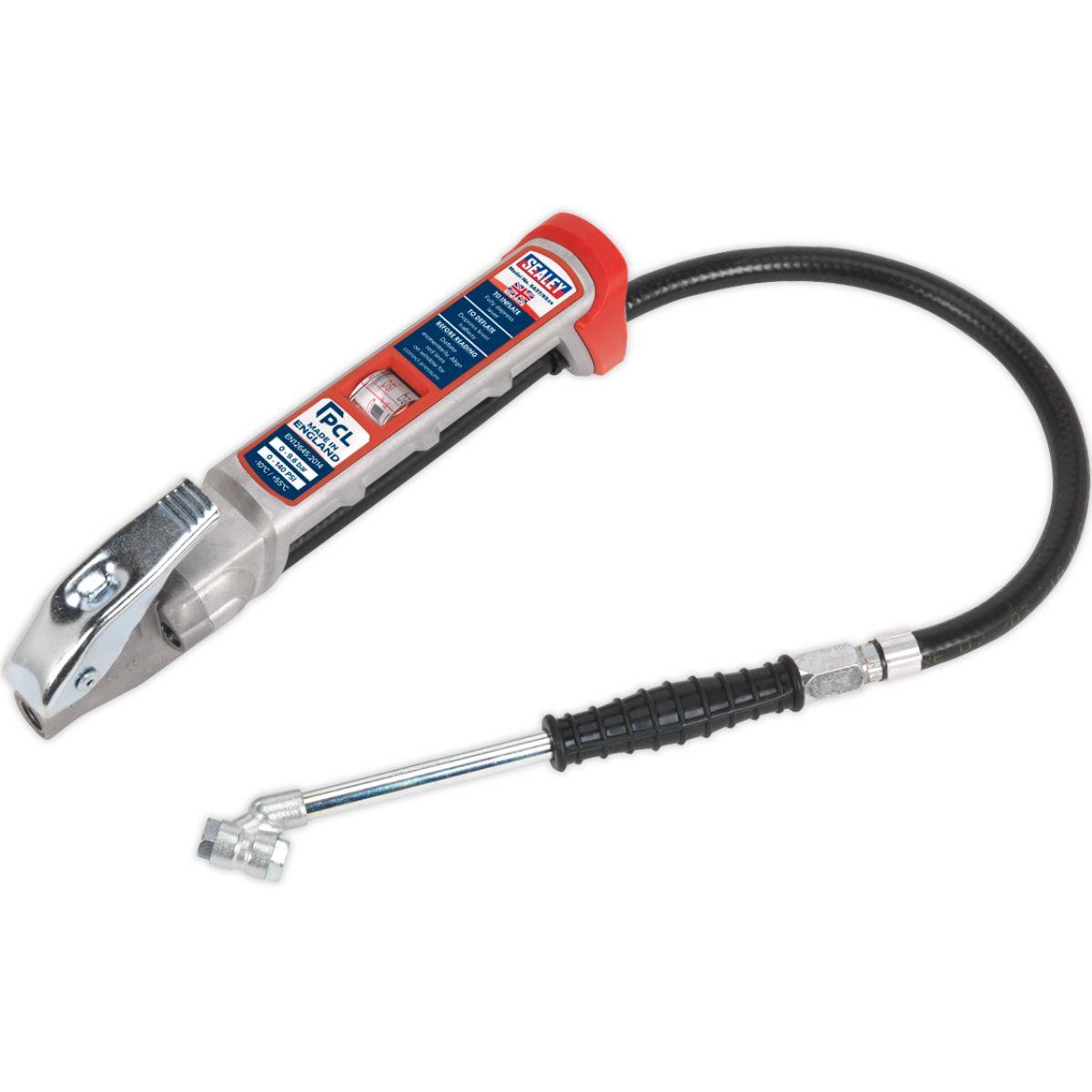 Sealey SA37/93 Professional Tyre Inflator with Twin Push-On Connector