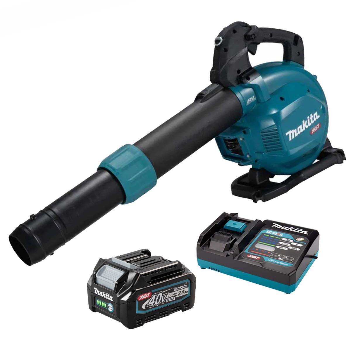 Makita UB003GZ 40V Max XGT Brushless Blower with 1 x 2.5Ah Battery & Charger