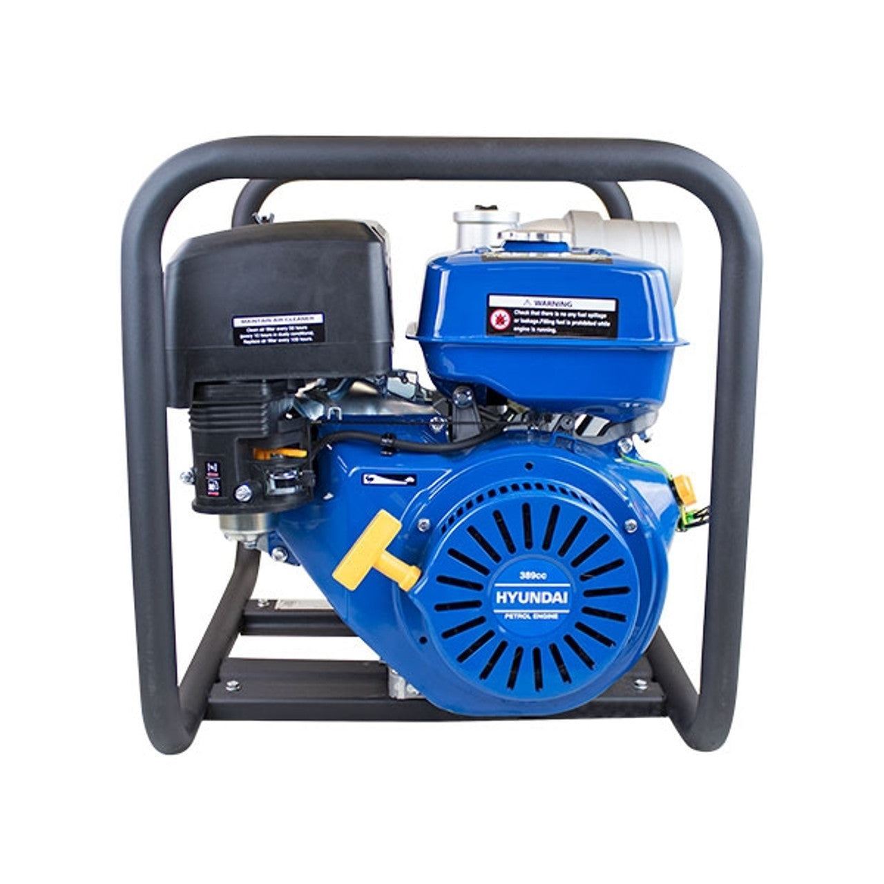Hyundai HY100 4 inch Petrol Clean Water Pump, 20m Total Head, 7m Lift, 1250L/min Flow Rate