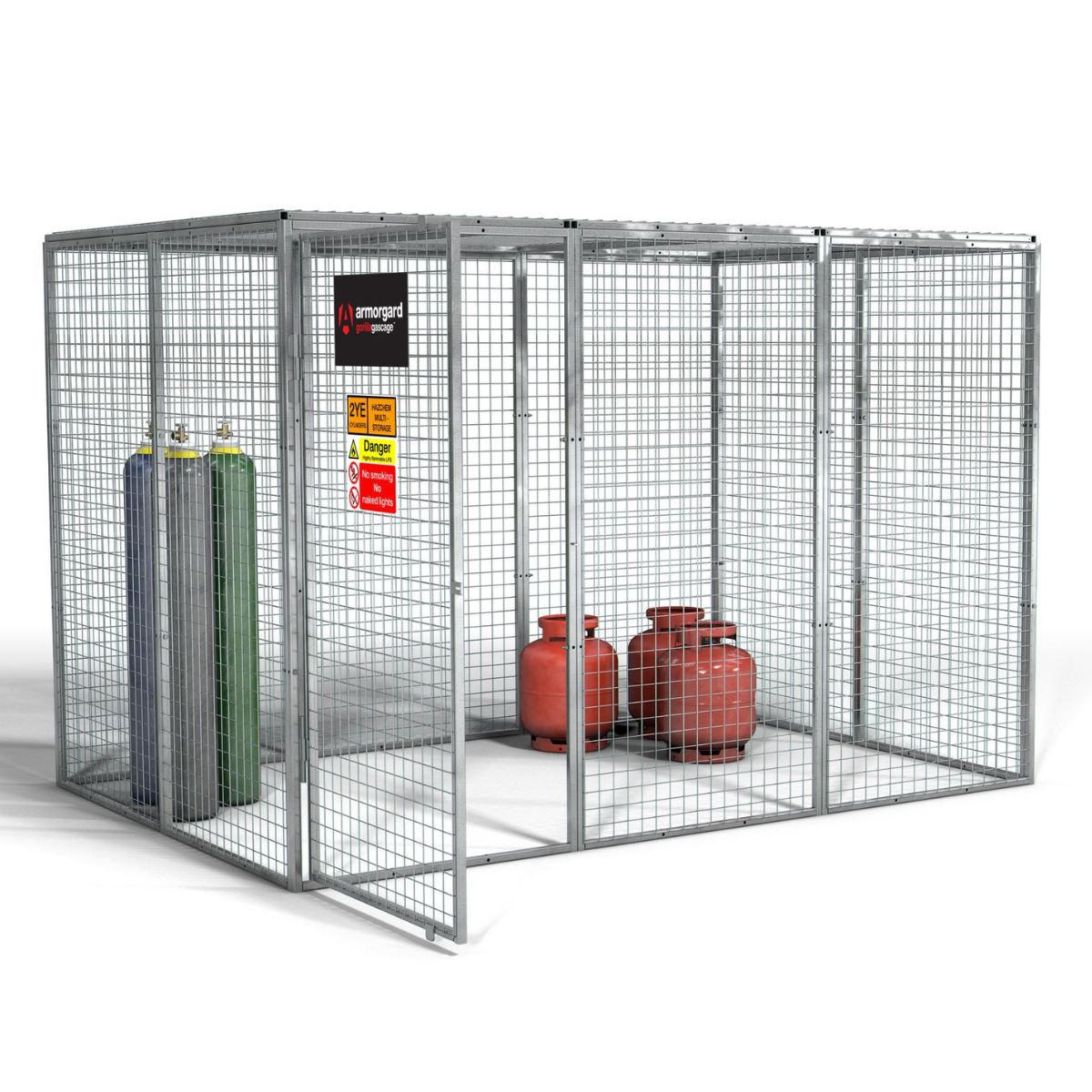 Armorgard GGC11 Gorilla Gas Cage 2712mm x 1866mm x 1831mm Heavy-Duty Secure Storage for Gas Cylinders