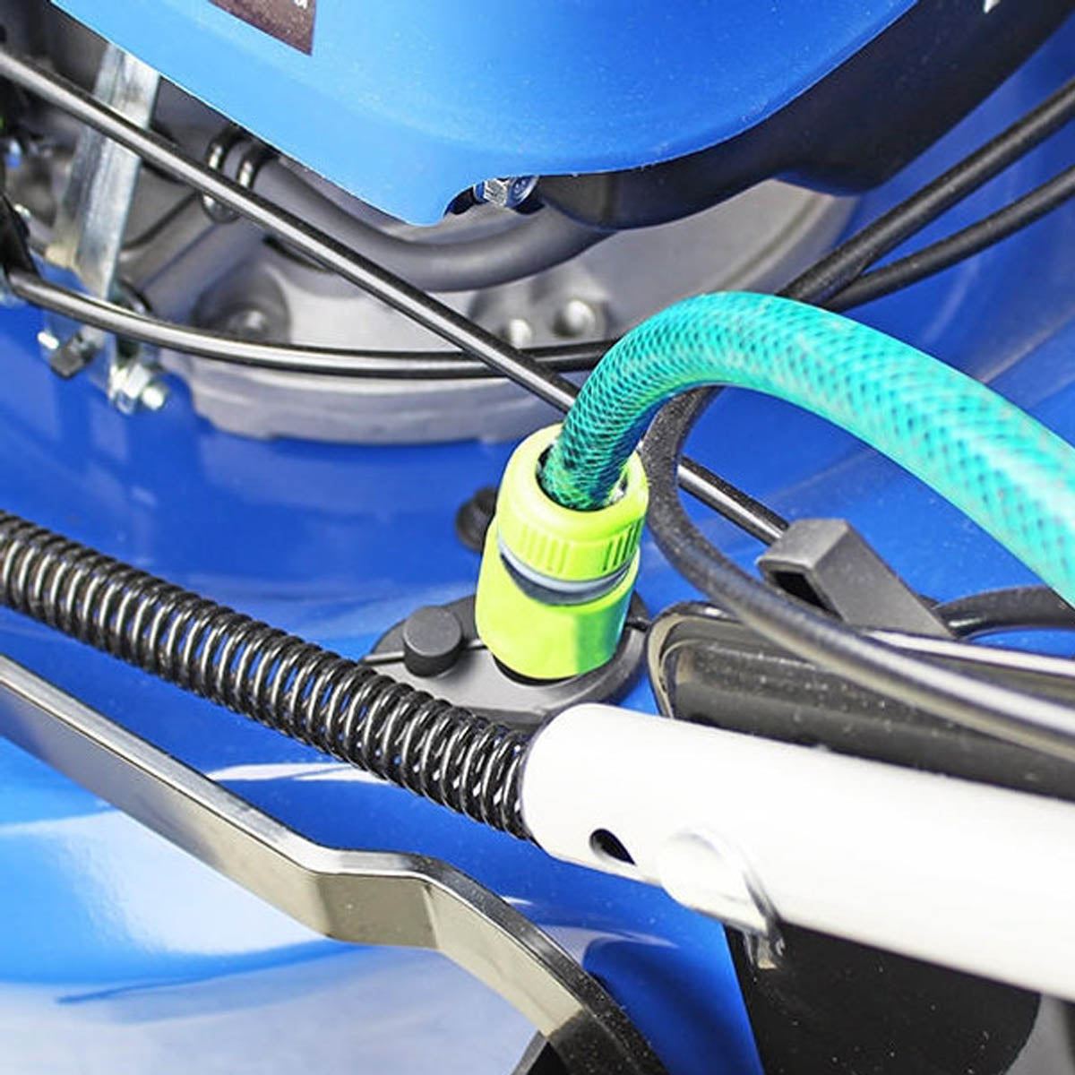 Hyundai HYM480SPER 48cm Self-Propelled Electric Start Petrol Rear Roller Lawnmower 139cc Engine & 25-75mm Cuts