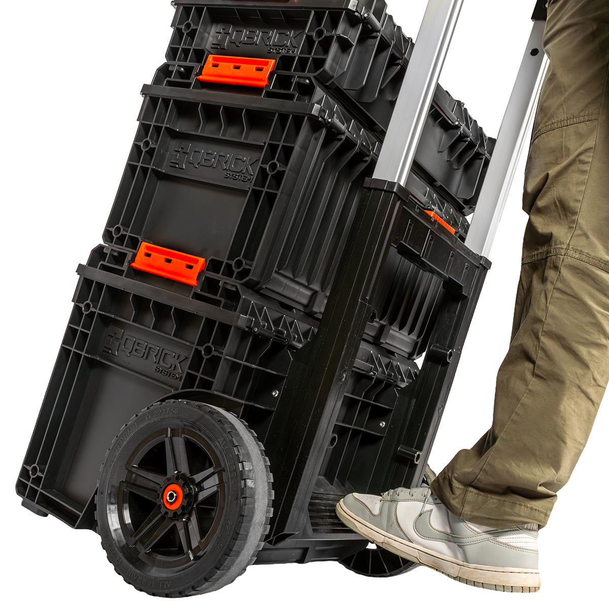 Excel Modular Tool Box Heavy Duty Mobile Storage 3 Piece Set with Wheels