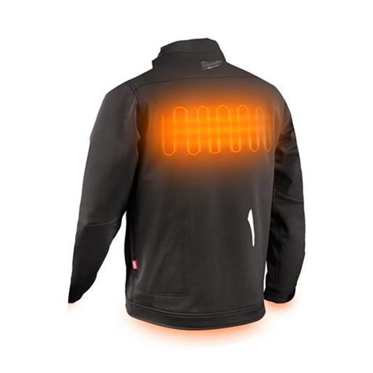 Milwaukee M12 12V Black Heated Jacket XL with 1 x 2.0Ah Battery & Charger