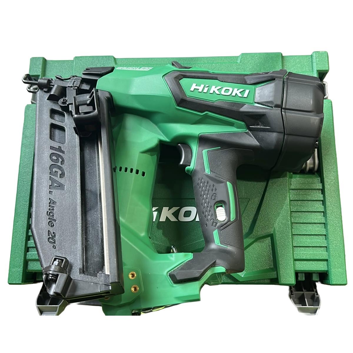 HiKOKI NT1865DMBJ4Z 18V Brushless 16G Second Fix Angled Finish Nailer Body Only with Case Item Condition Seller Refurbished