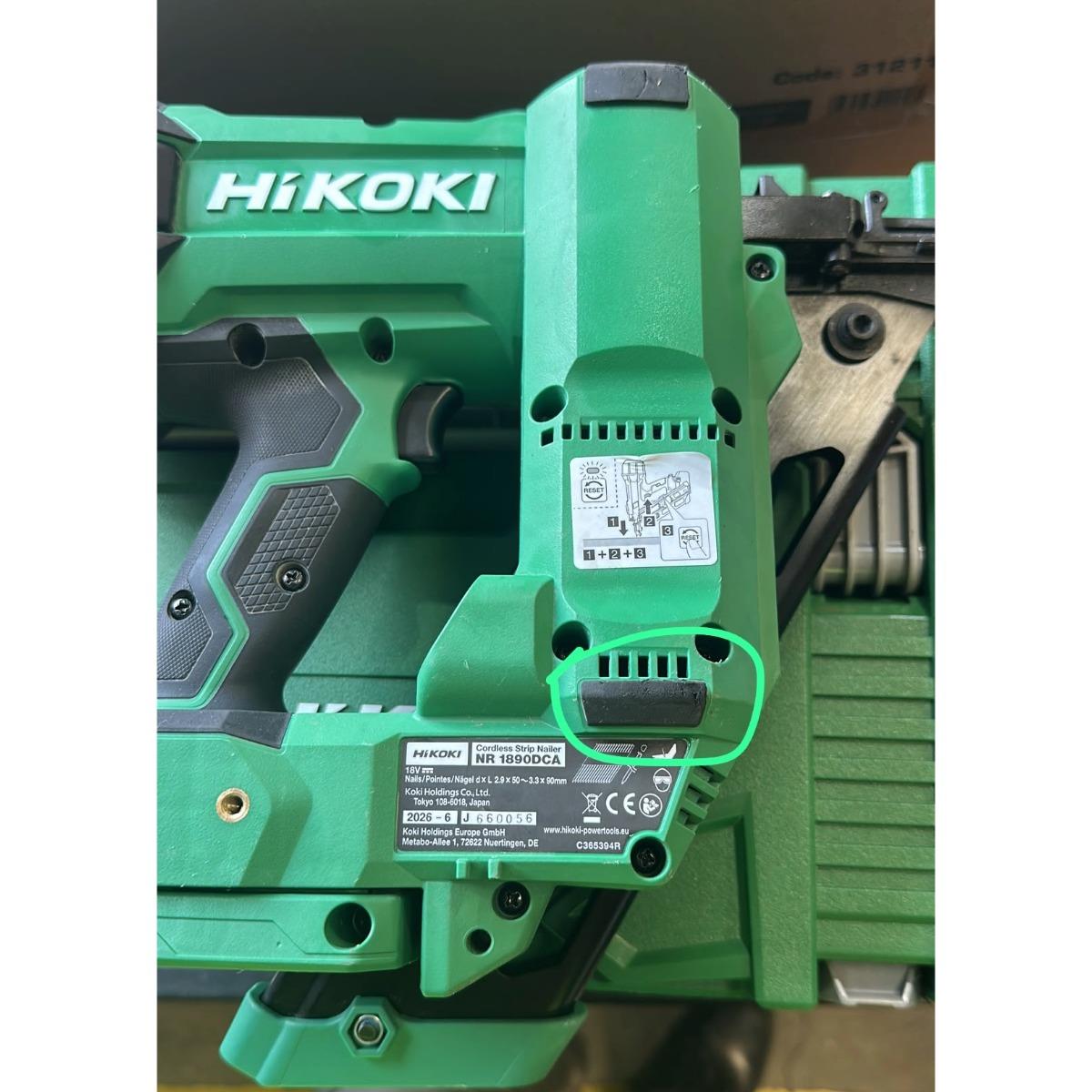 Hikoki NR1890DCAW9Z 18V Brushless 2nd Generation 90mm Clipped Head Framing Nailer Body Only & Case Item Condition Seller Refurbished