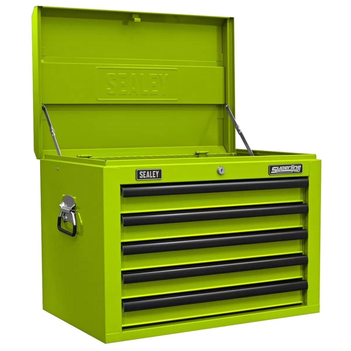 Sealey APSTACKTHV Top chest Roll cab Combination 14 Drawer with Ball-Bearing Slides Green