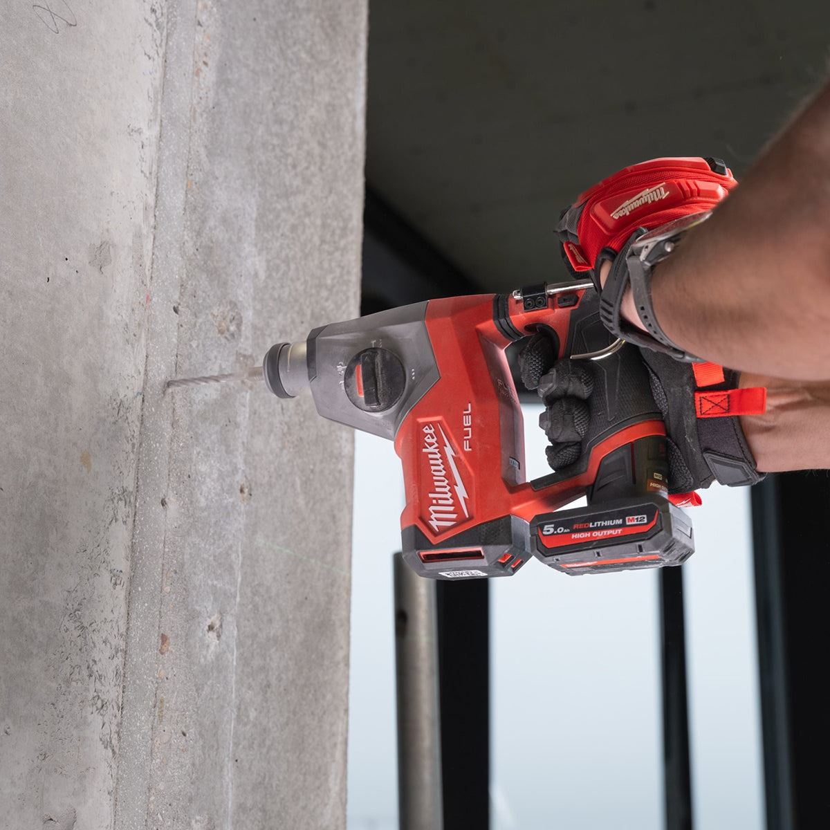 Milwaukee M12FHAC16-0 12V Fuel Brushless 4-Mode SDS+ Hammer Drill with 1 x 3.0Ah Battery & Charger
