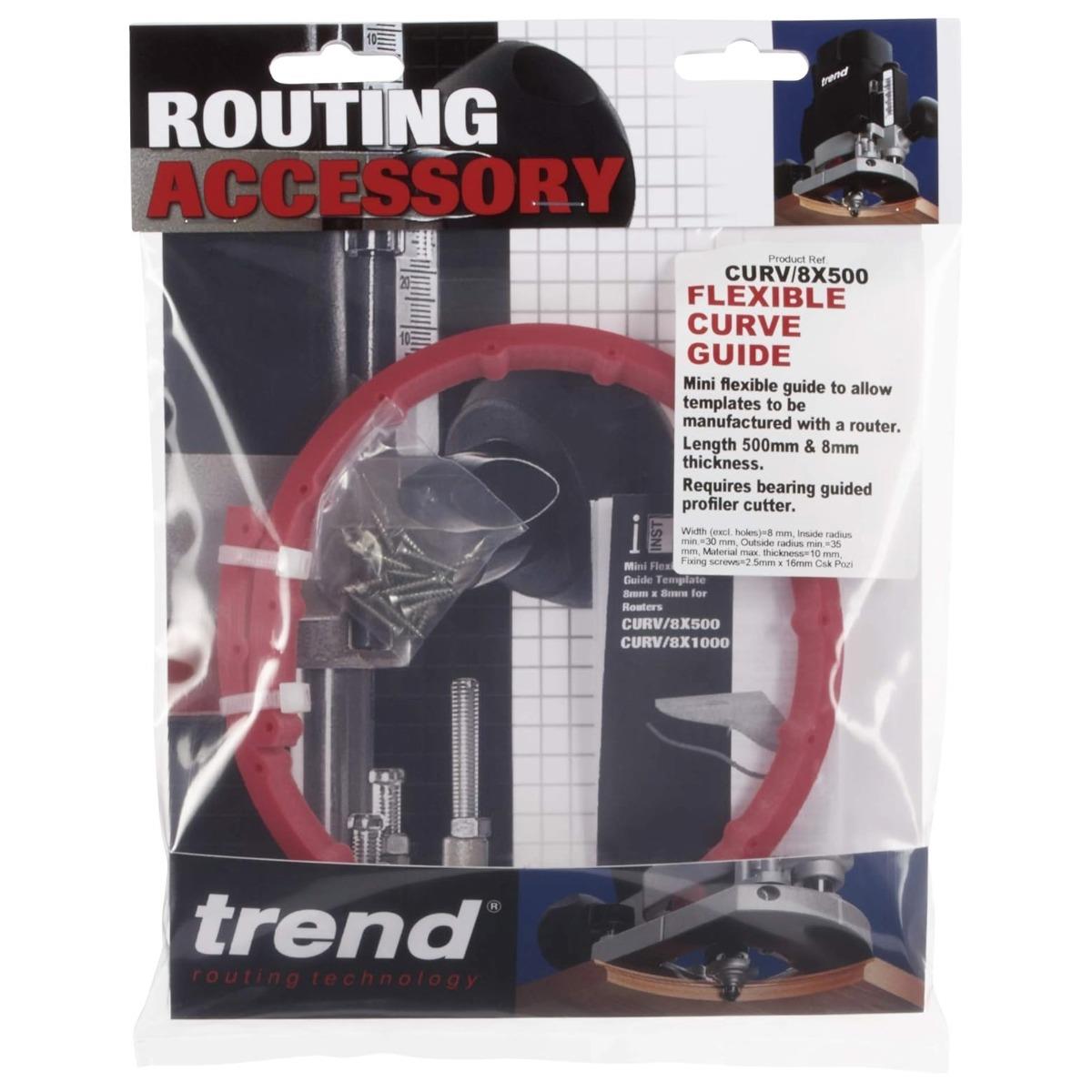 Trend Mini Flexible Curve Guide 8mm x 500mm CURV/8X500