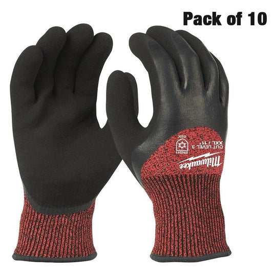 Milwaukee 4932471350 Winter Cut C Gloves Size 11/XXL Pack of 10