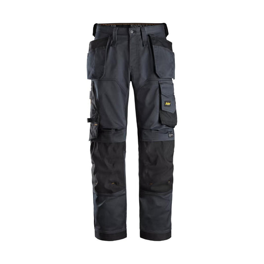 Snickers 6251 AllroundWork Stretch Loose Fit Trousers with Holster Pockets Steel Grey - 32" Leg 33" Waist