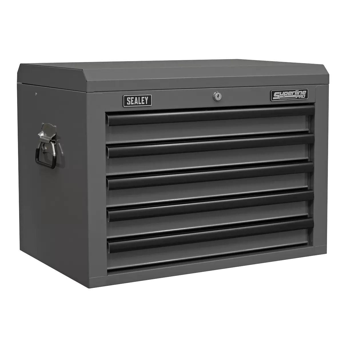 Sealey AP26059TG Topchest 5 Drawer with Ball-Bearing Slides Grey/Black