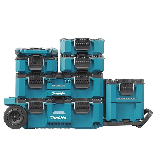 Makita MAKTRAK 7 Piece Modular Tool Storage System Rolling Chest, Tool Boxes & Organisers