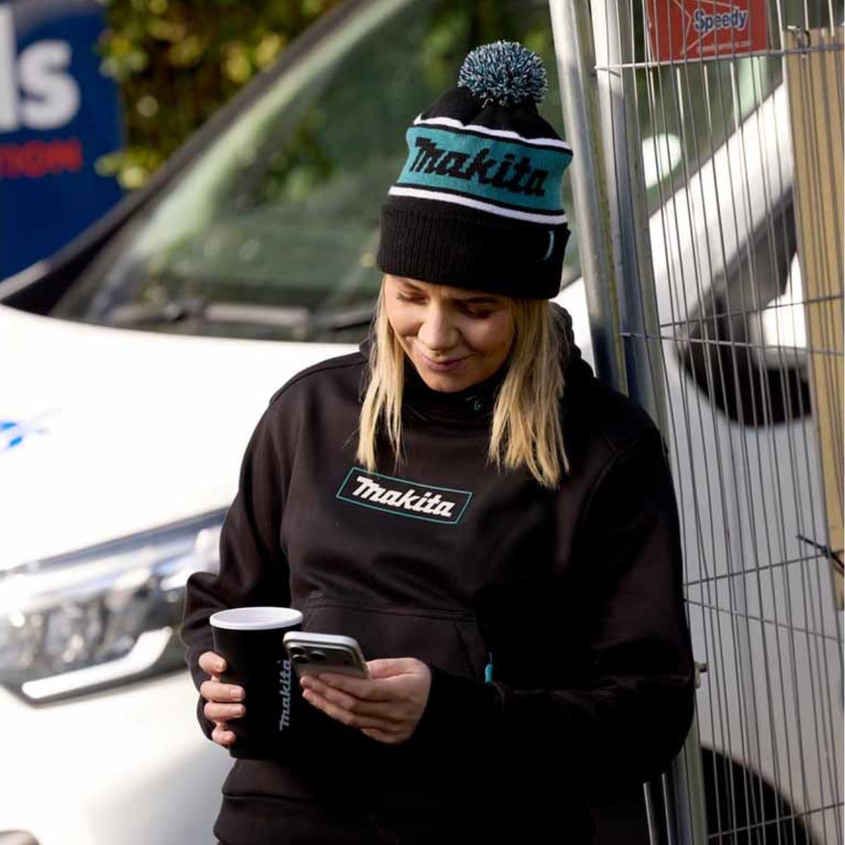 Makita MK504M Origin Bobble Hat Black - One Size