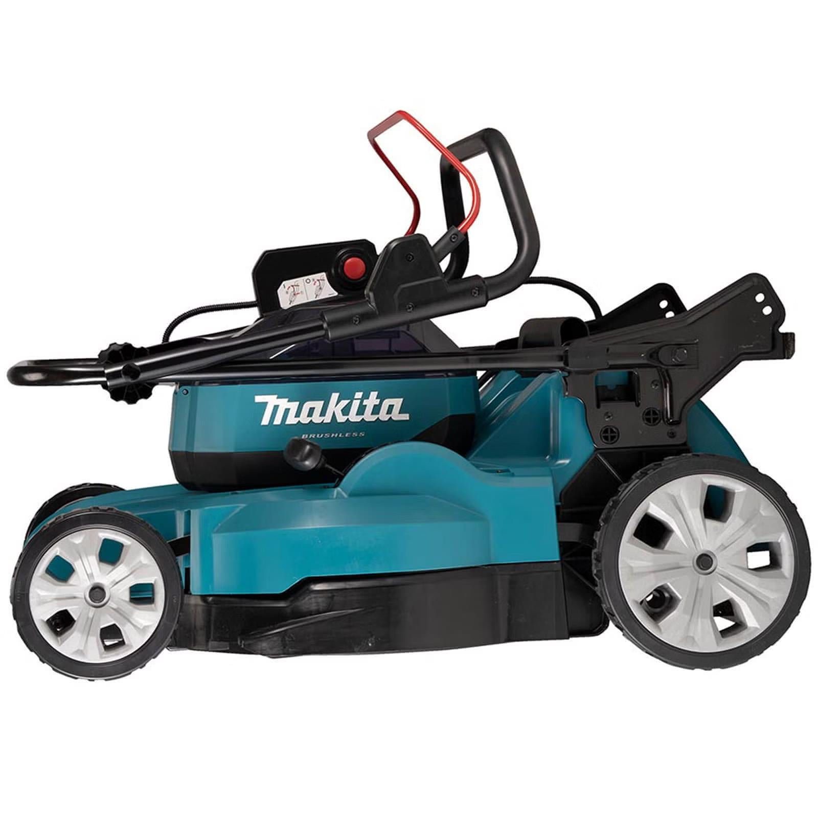 Makita LM002JM101 64V max 53cm Brushless Lawn Mower With 1 x 4.0Ah Battery & Charger Item Condition Damaged Box