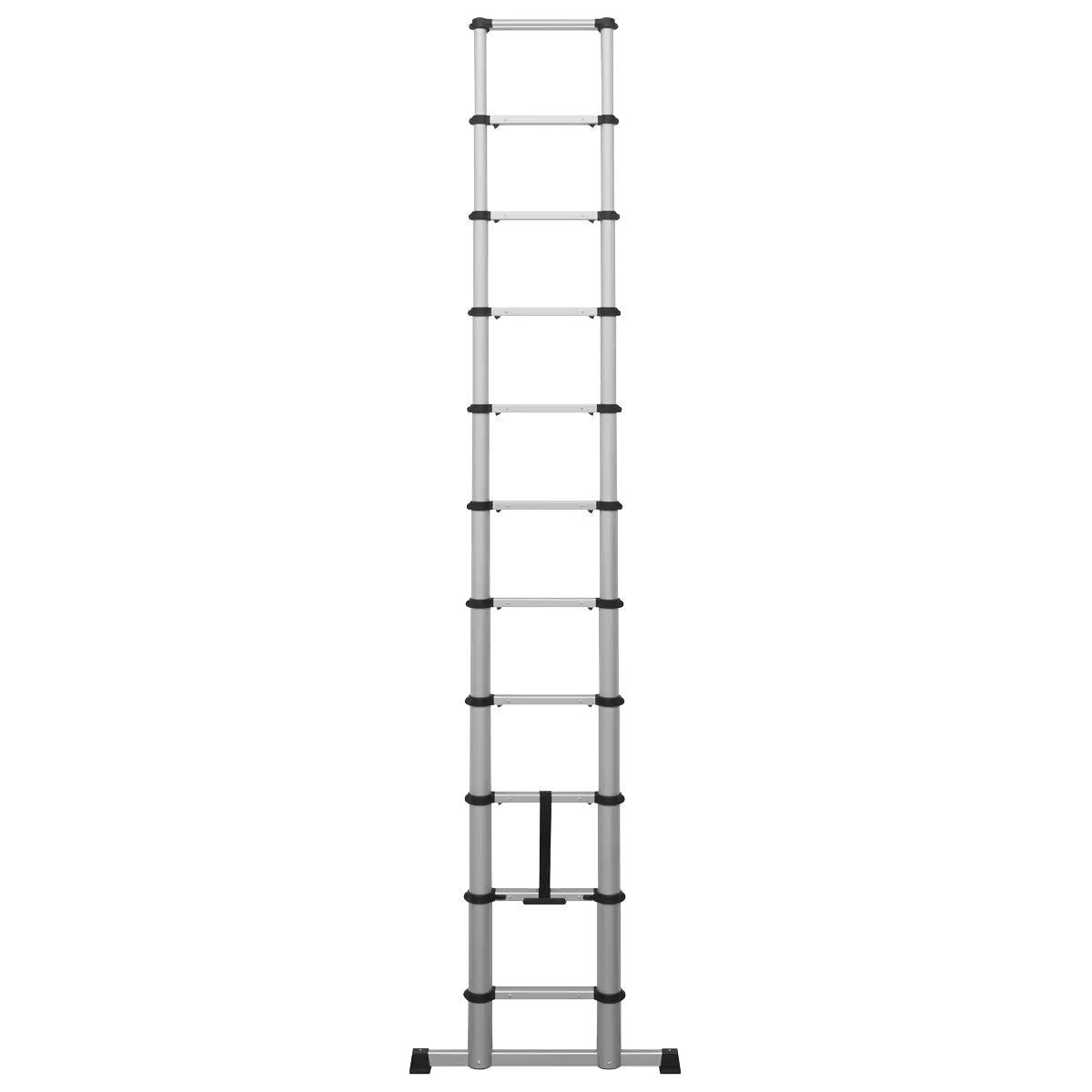 Sealey ATL11 Trade Aluminium Telescopic Ladder 11-Tread EN 131