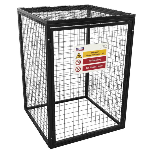 Sealey GCSC447 Gas Cylinder Safety Cage 4 x 47kg Cylinders