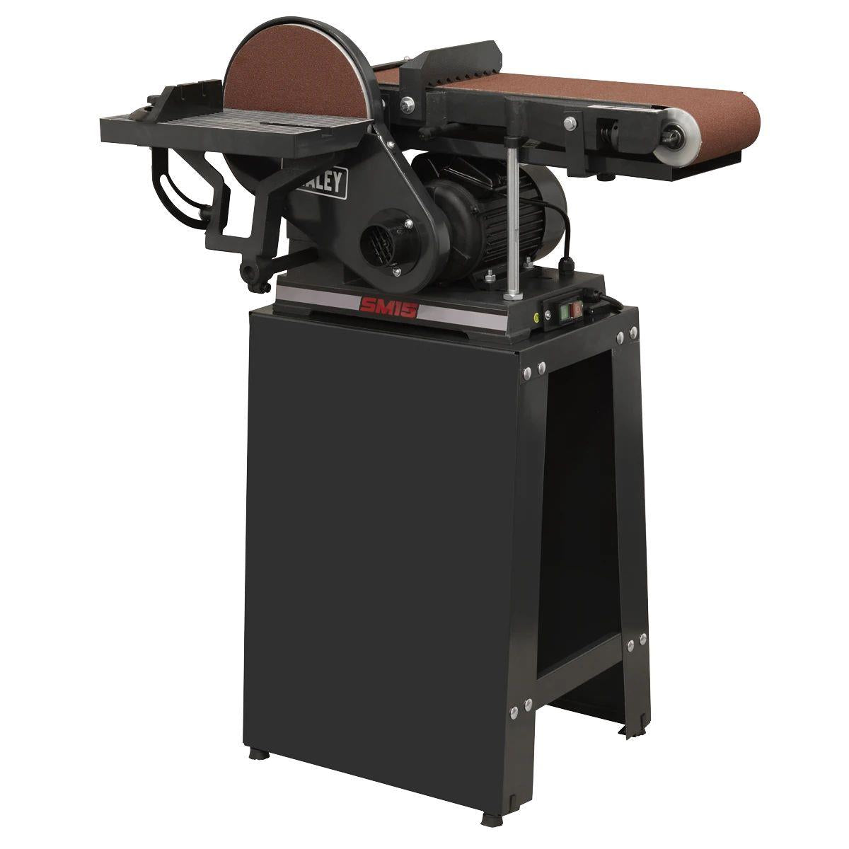 Sealey SM15 Belt/Disc Sander Floor Standing 1220 x 150mm/Ø230mm