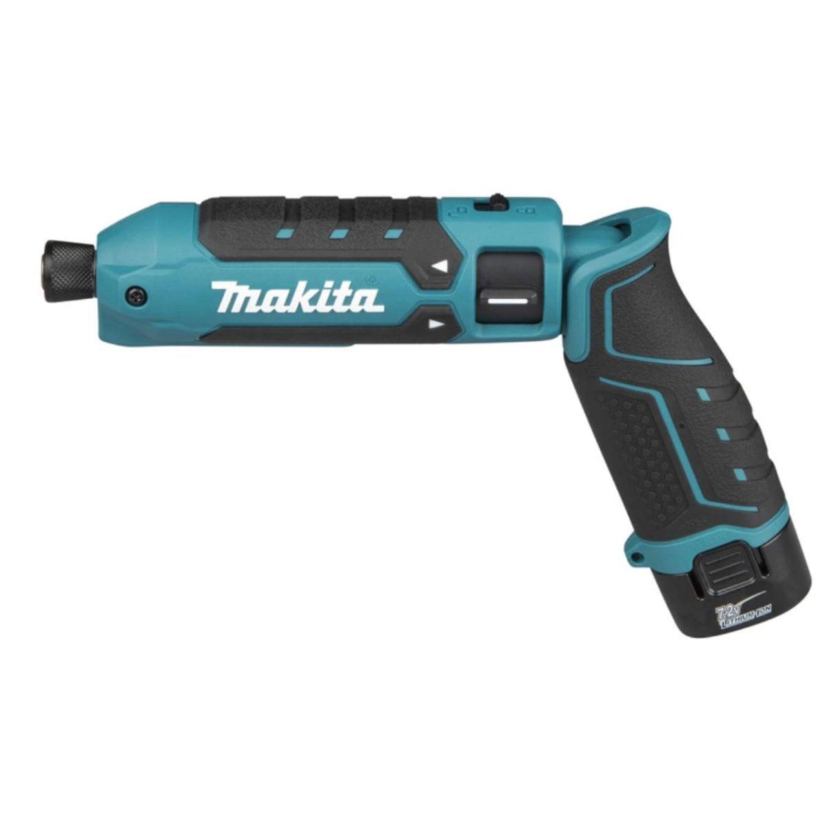 Makita TD023DSE 7.2V Cordless Pencil Impact Driver 25Nm With 2 x 1.5Ah Batteries, Charger & Carry Case