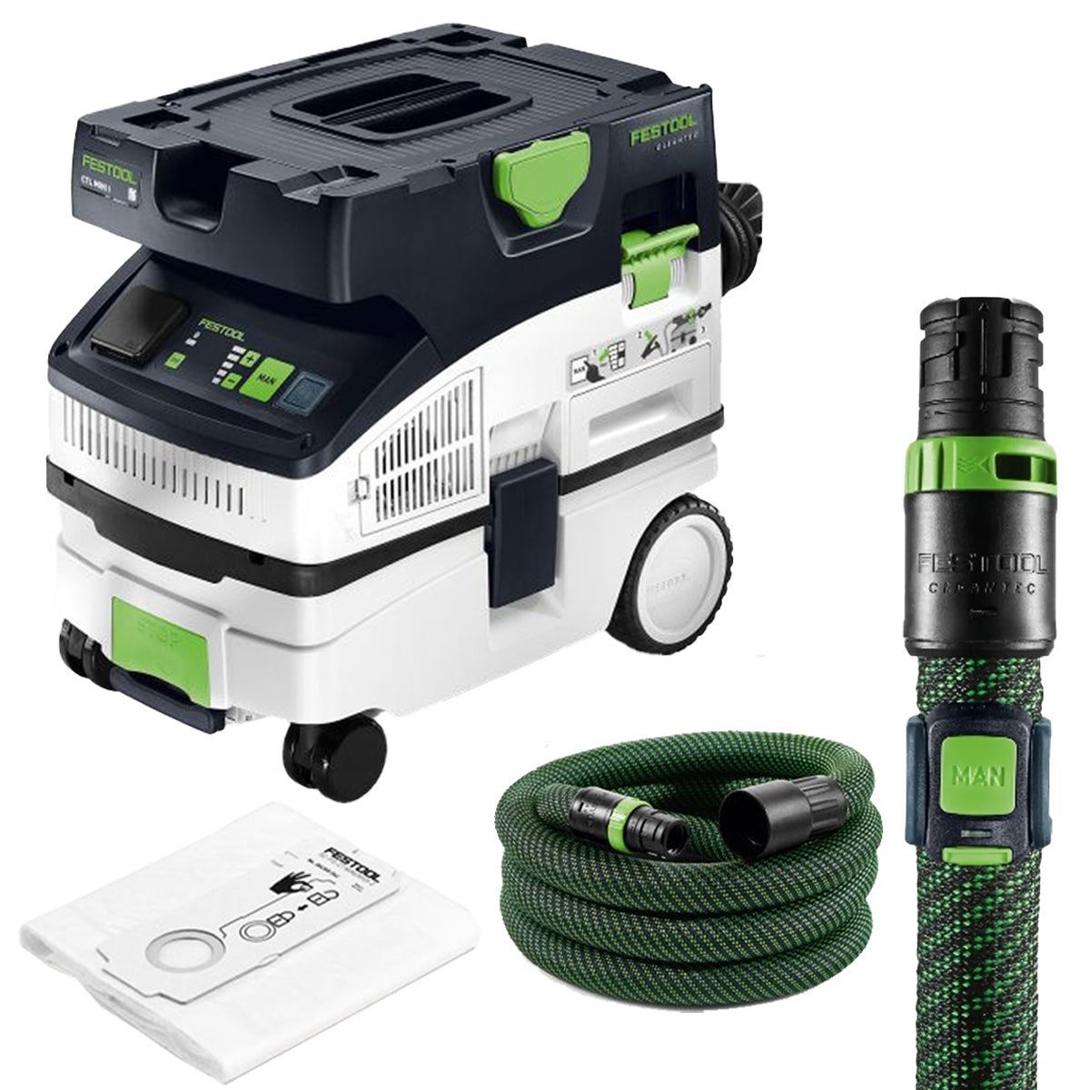 Festool CTL MINI I 110V GB Mobile Dust Extractor CLEANTEC - 578314 With Bluetooth Remote Control 578499