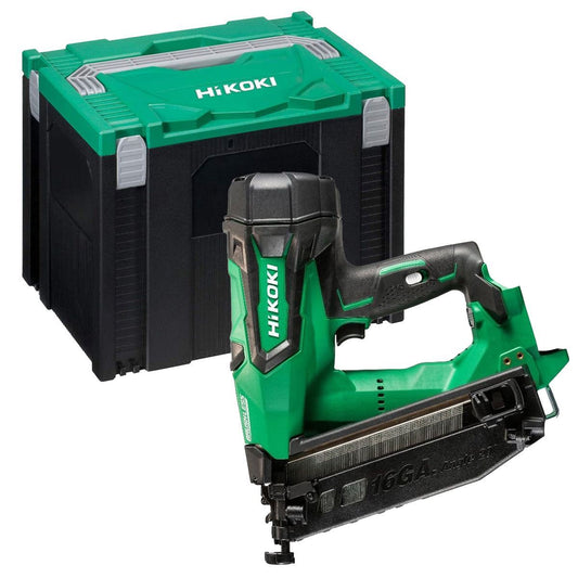 Hikoki NT1865DMBJ4Z 18V Brushless 16G Second Fix Angled Finish Nailer Body Only with Case Item Condition Used