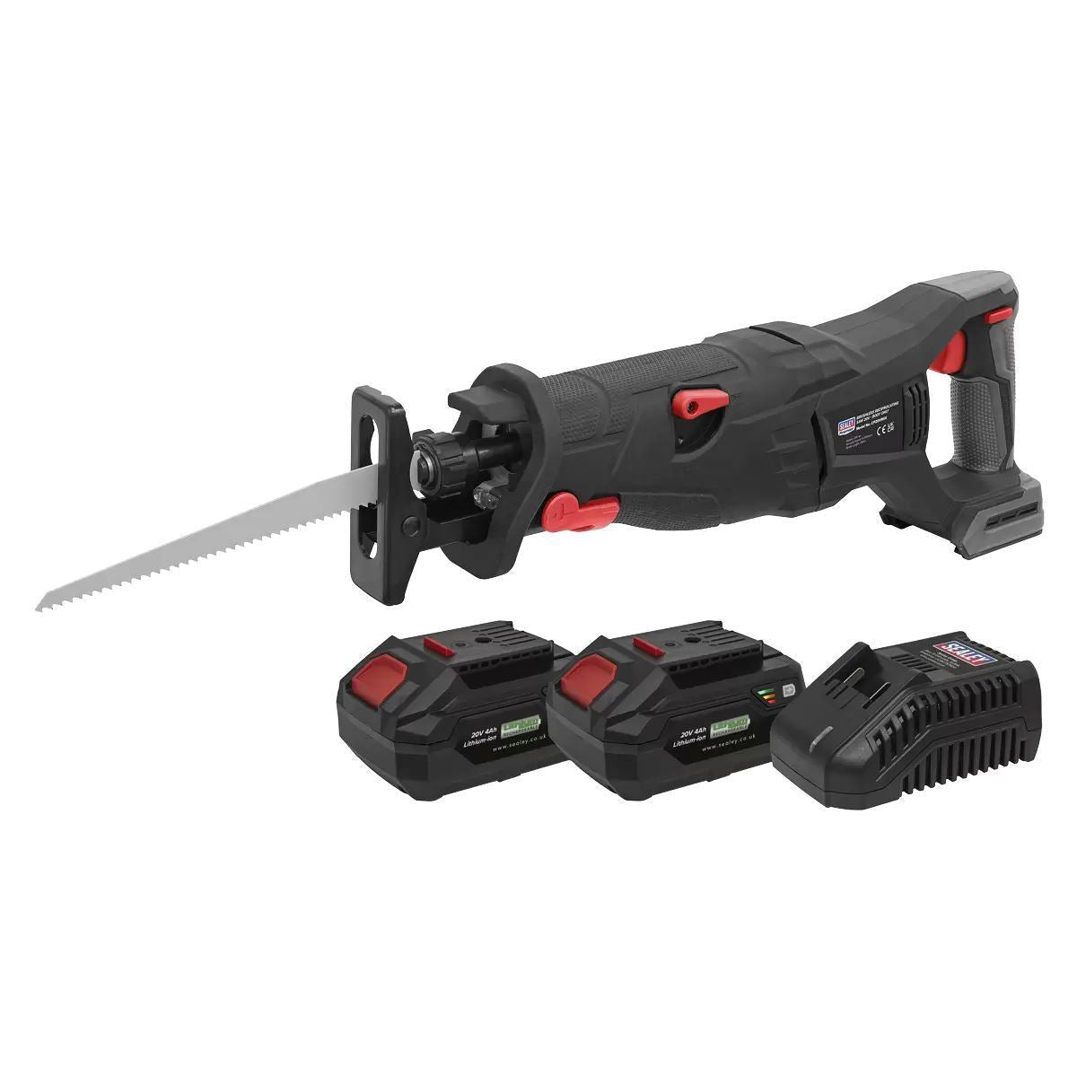 Sealey CP20VRSXKIT 20V Brushless Reciprocating Saw Kit with 2 Batteries & Charger