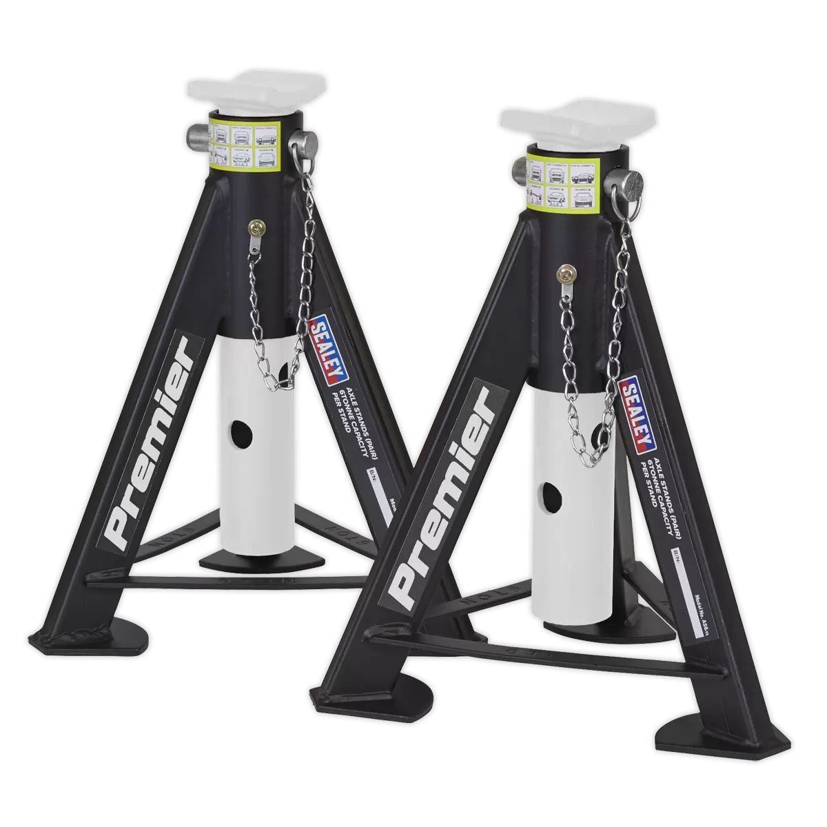 Sealey AS6 Axle Stands 6 Tonne Capacity per Stand