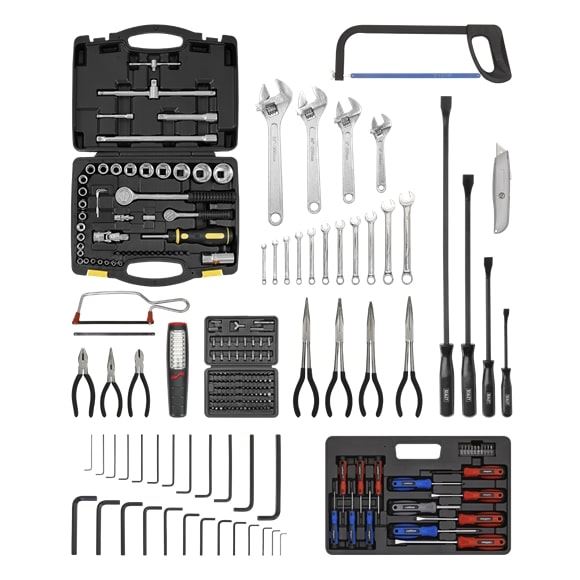 Sealey AP225COMBO Top chest 5 Drawer with Ball Bearing Slides Red 230pc Tool Kit