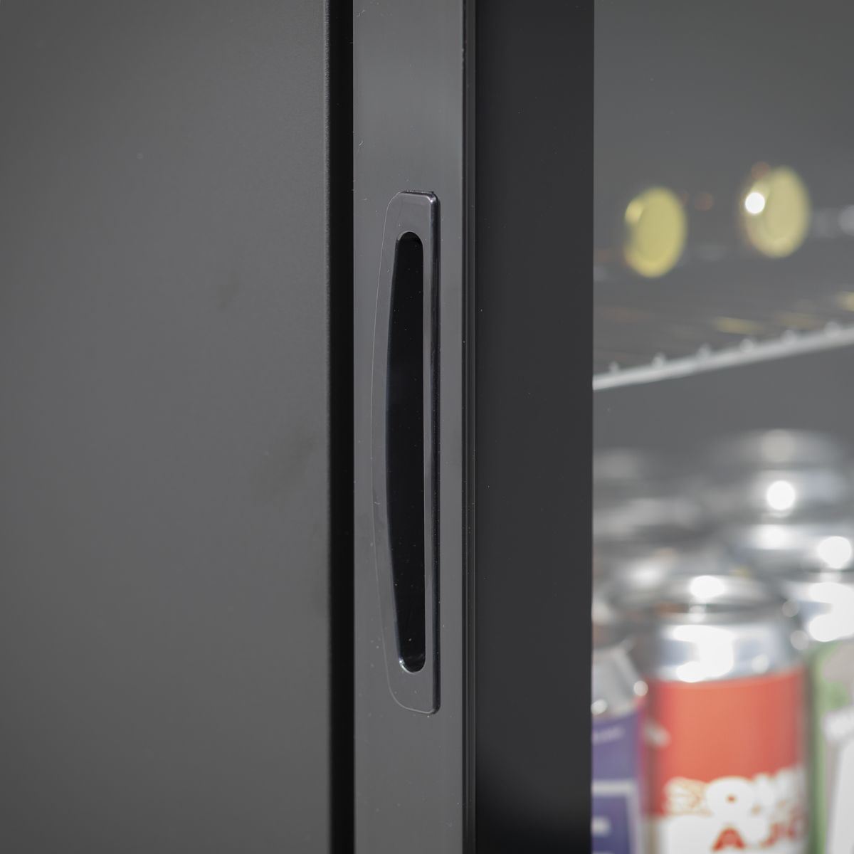 Sealey DH62 Baridi Drinks Fridge with LED Light & Glass Door 60L Black