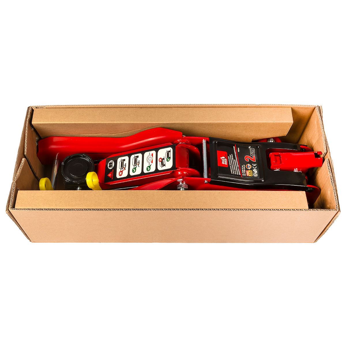 Big Red Torin 2-Ton Hydraulic Jack, Lifting Range 85-330 mm