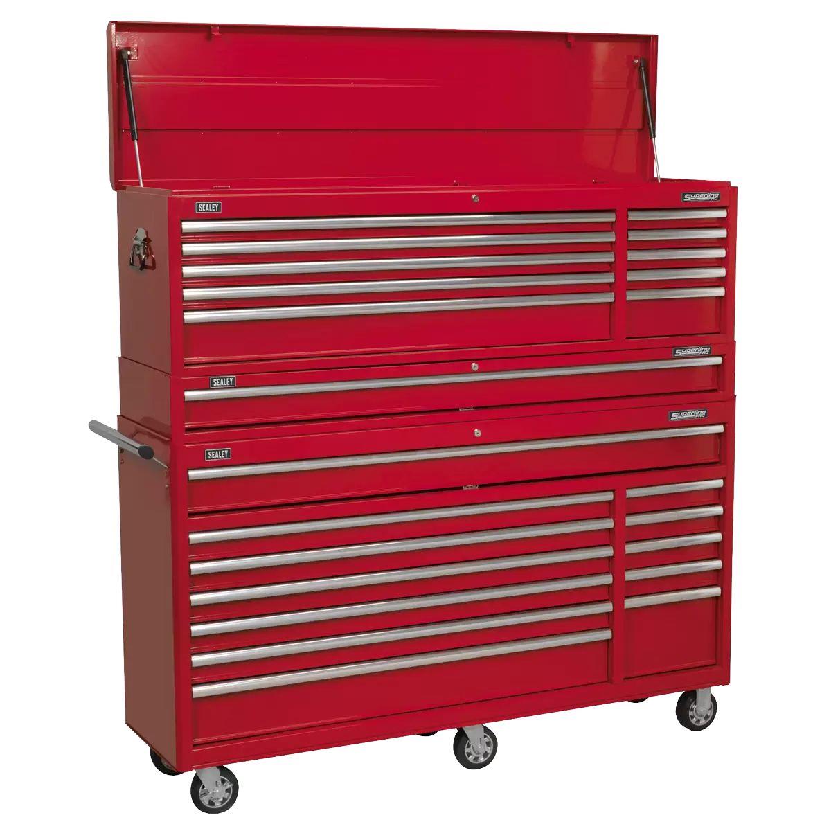 Sealey AP66COMBO1 Topchest, Mid-Box Tool Chest & Rollcab Combination 23 Drawer