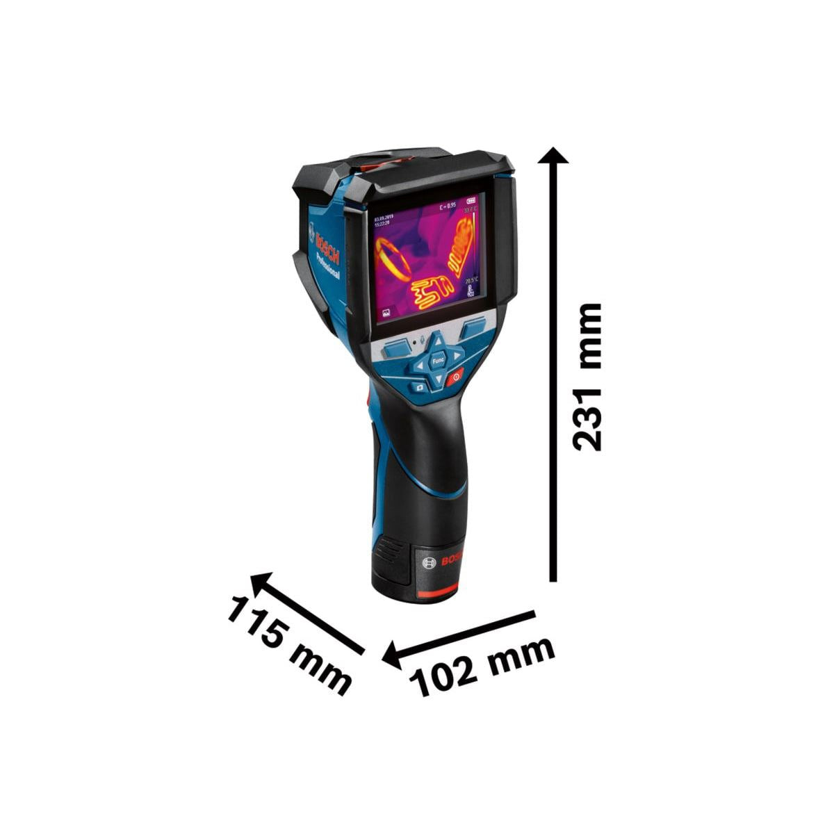 Bosch GTC 600 C 12V Professional Thermal Camera with 1 x 2.0Ah Battery & Charger in Case 0601083570