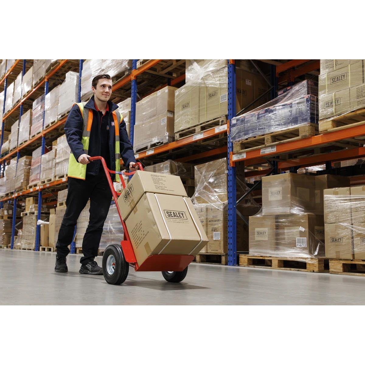 Sealey CST986 Sack Truck with Pneumatic Tyres 200kg Capacity
