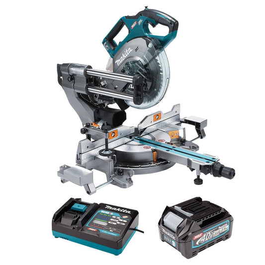 Makita LS002GZ01 40V max XGT Brushless Slide Compound Mitre Saw with 1 x 2.5Ah Battery & Charger