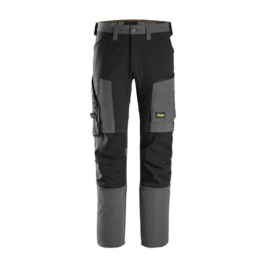 Snickers AllroundWork Stretch Trousers Steel Grey - 32" Leg 35" Waist 63185804050