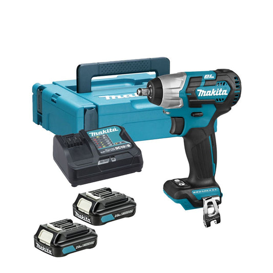 Makita TW160DSAJ 12V max CXT Impact Wrench With 2 x 2.0Ah Batteries, Charger & Case