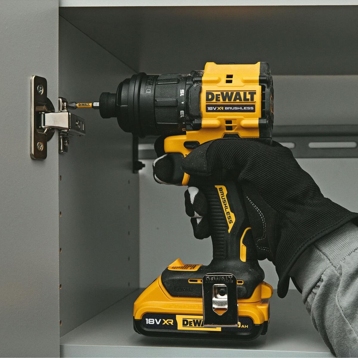Dewalt DCD803NT-XJ 18V XR Brushless Multi-Head Drill Driver Body Only with Interchangeable Heads & Case