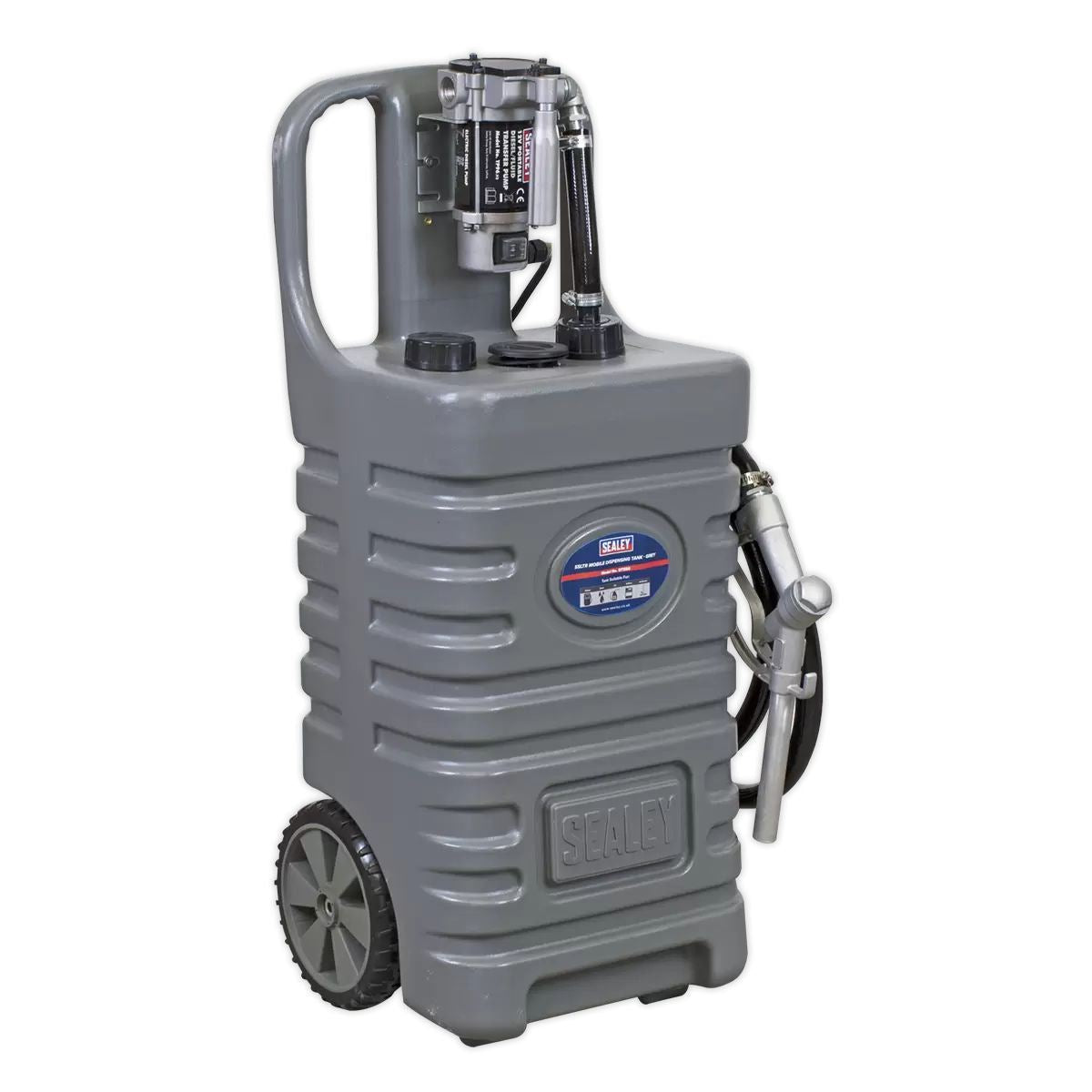 Sealey DT55GCOMBO1 Mobile Dispensing Tank 55ltr with Diesel Pump - Grey