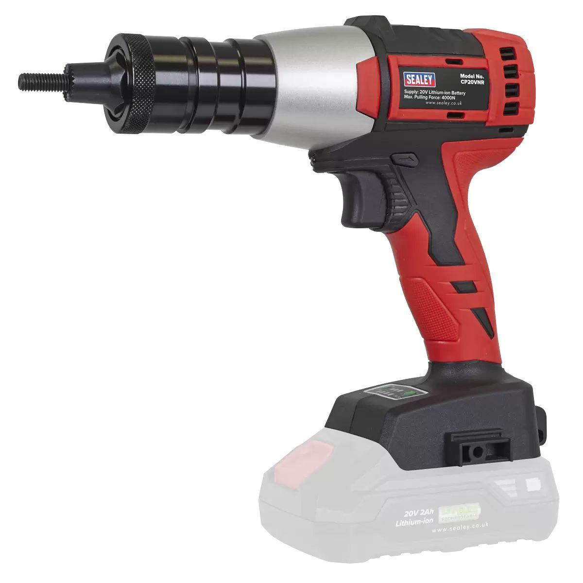 Sealey CP20VNRKIT 20V Brushless Cordless Nut Riveter With 2 x Batteries, Charger & Bag