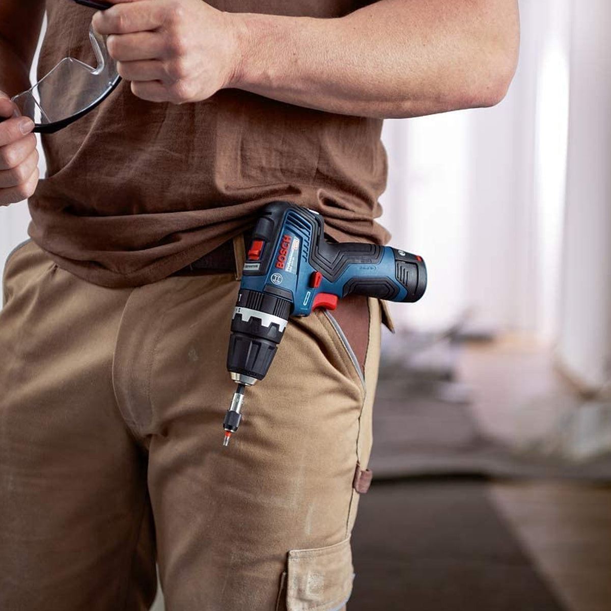 Bosch GSB 12V-35 Professional Brushless Combi Drill Body Only for Versatile Drilling Power 06019J9002