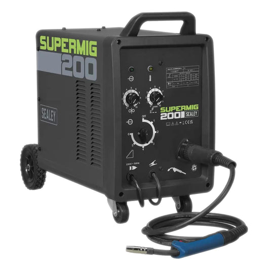 Sealey SUPERMIG200 200A Professional MIG Welder with Binzel Euro Torch 230V